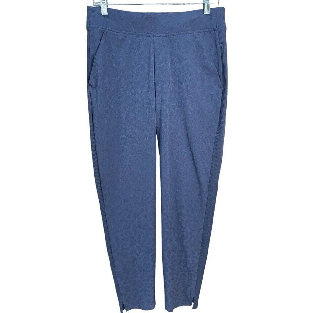 Athleta Pants Women’s Purple Leopard Brooklyn Textured Ankle Travel Pant Size 6